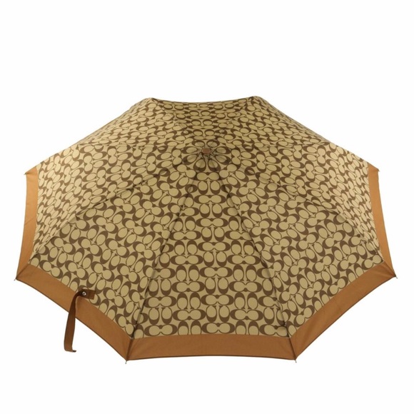 NWT Coach Signature CC Monogram Logo Umbrella - Picture 7 of 8